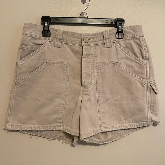 American Eagle outfitters double pocket khaki cargo shorts - Picture 1 of 6